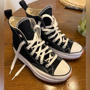 Converse Chuck Taylor , women size 5 Black and White High-Top Sneakers